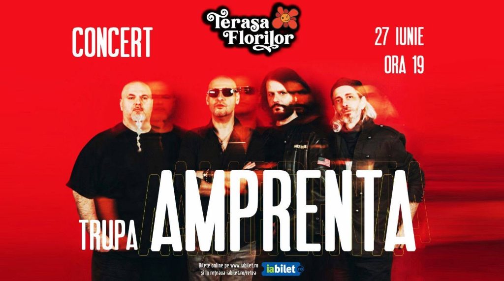 Afiș concert Amprenta la Terasa Florilor, București
